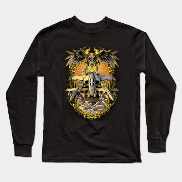 F/A-18 Strike Fighters Long Sleeve T-Shirt by Maindrid